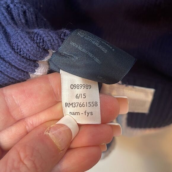 Tommy Hilfiger Flag Logo Pullover Navy Sweater. Size Small Petite. - Picture 7 of 7